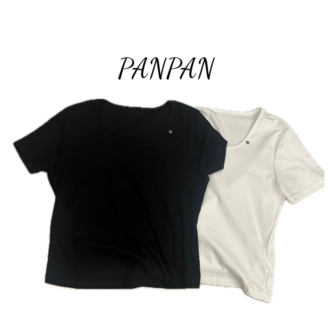 【PANPAN家】0623-011新款2024小版短袖~显瘦绝绝子~穿出小蛮腰