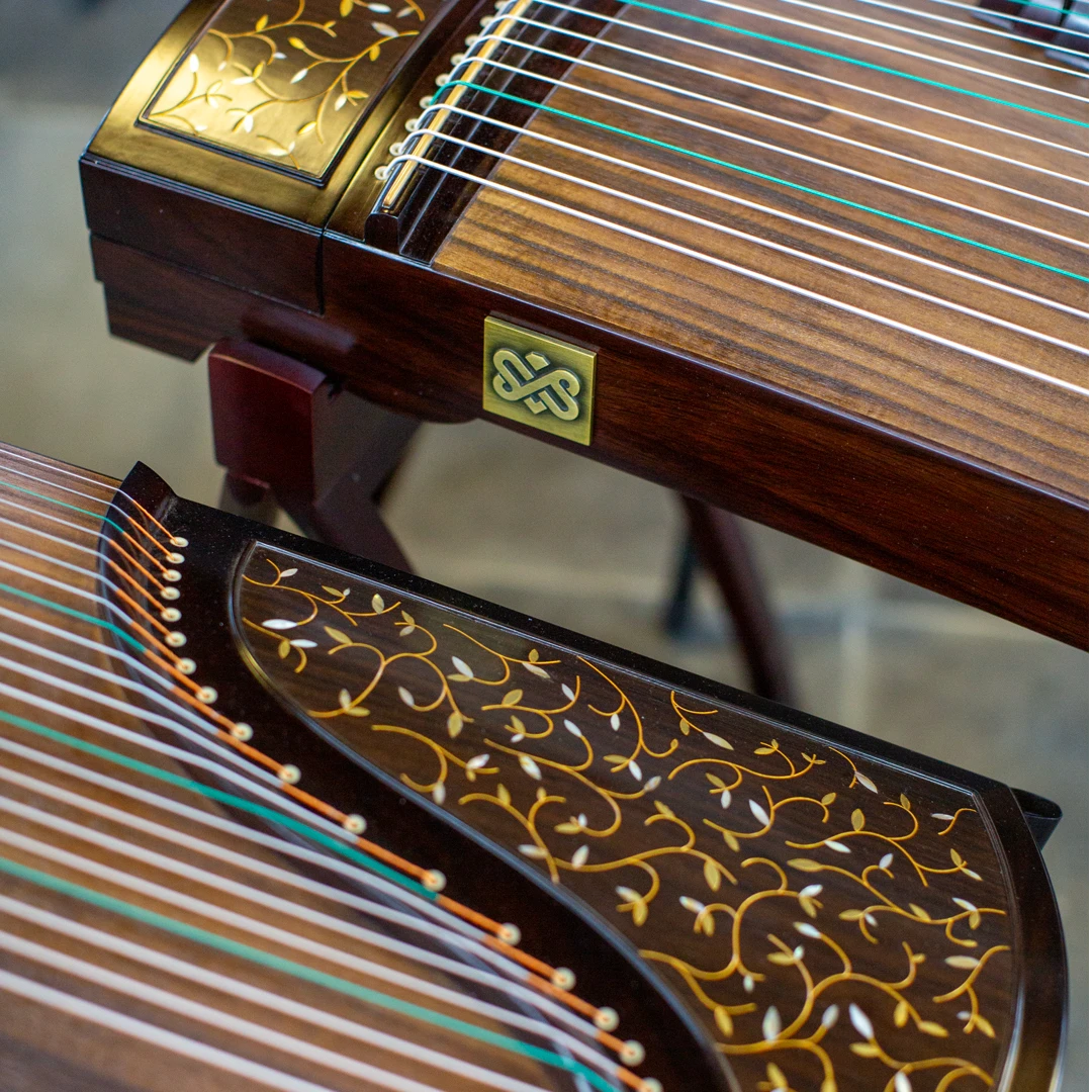 水晶石飞花点翠唯美精制筝