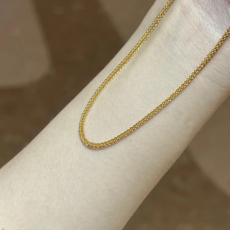 链子足银 Y 肖邦链50、55、65长、只有60长可调节