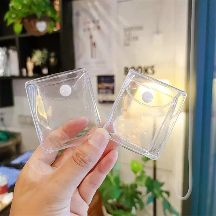 遛娃包PVC盲盒卡通公仔袋透明零钱包钥匙包耳机小饰品收纳包包扣