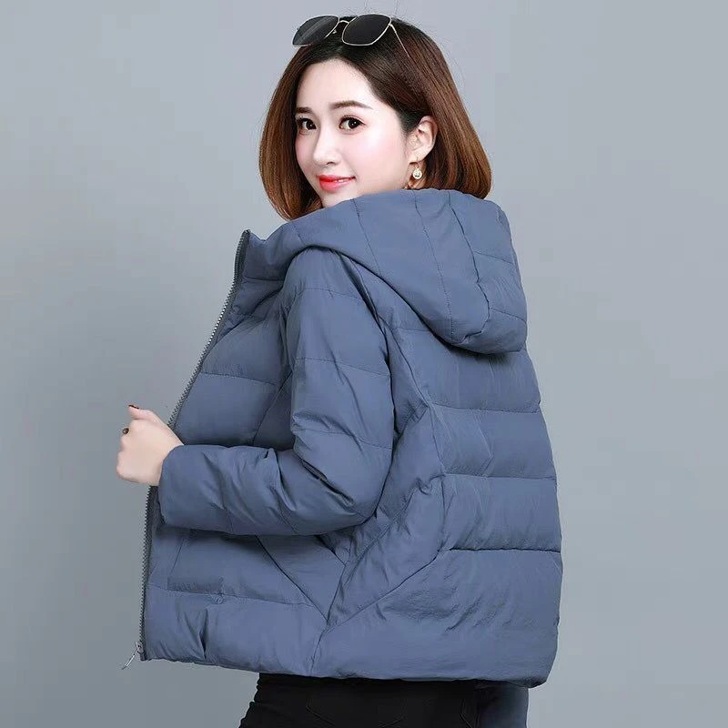 波司澄羽绒服2023清仓棉袄女装时尚宽松短款韩版棉服连帽显瘦百搭