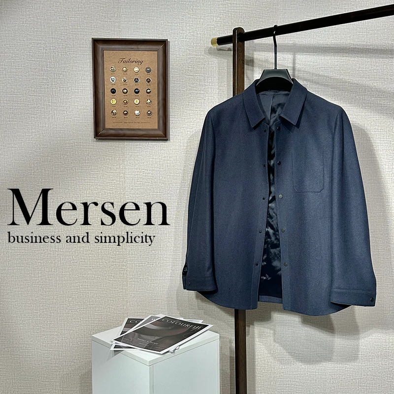 美尔森【羊毛夹克】轻商务男士休闲羊毛混纺春秋夹克 9226-9