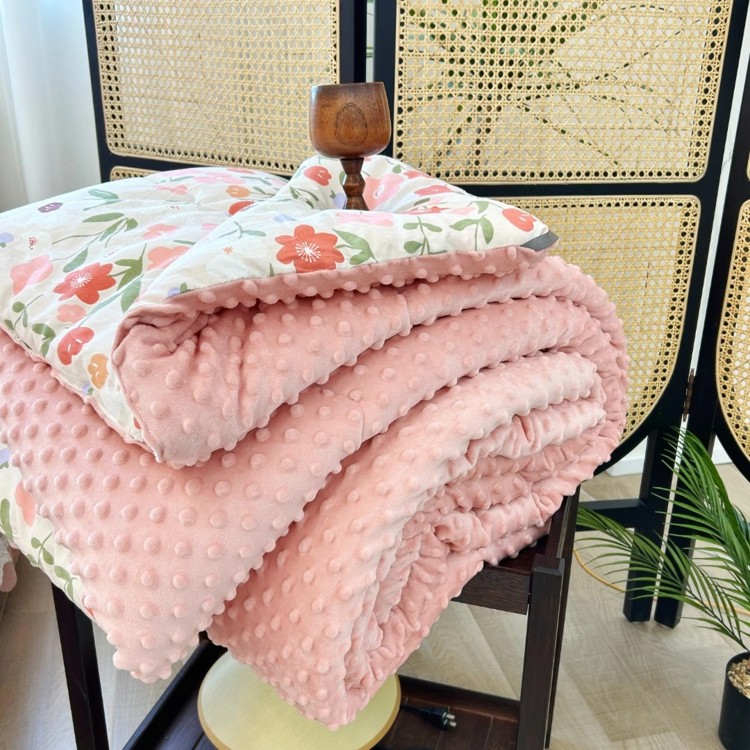 ◎水洗双层纱可机洗【豆豆被】春秋亲肤舒适保暖双人被不跑棉