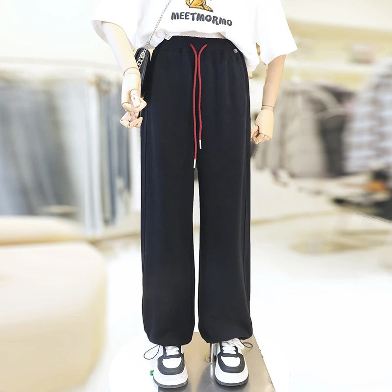 zaw大码女装加绒休闲卫裤女宽松百搭胖mm运动裤/24661