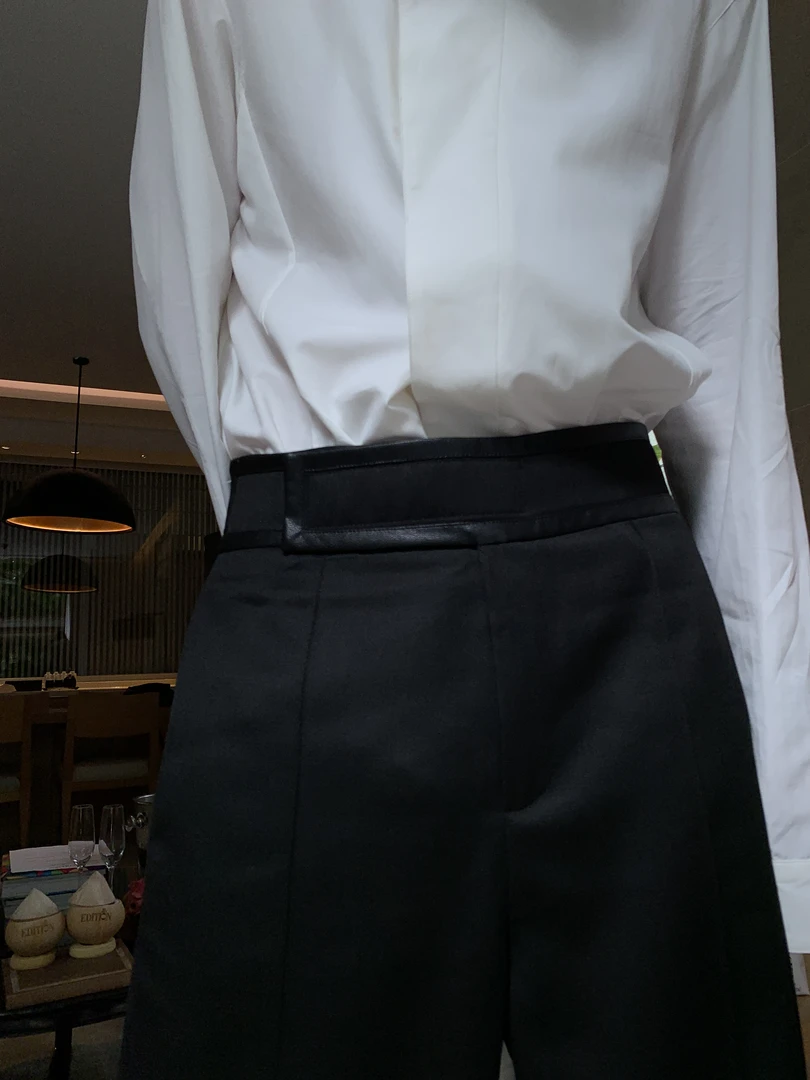 ESC MAN STUDIO/自制 一款能应对任何场合的粘贴式腰头羊毛休闲裤