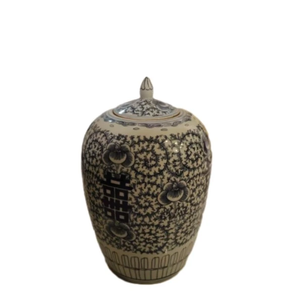 567    缠枝莲纹喜字罐