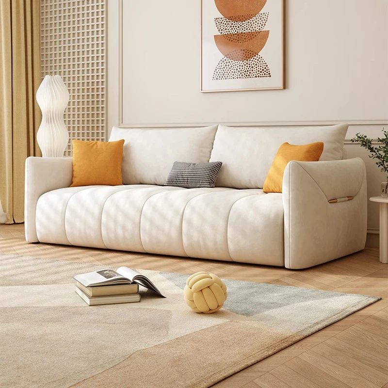 法式奶油风沙发床两用小户型梳化床可伸缩多功能折叠沙发床包安装