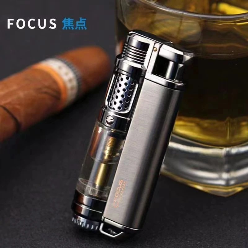 丁烷蓝焰金属创意防风个性潮点烟器打火机礼物男男士老式打火机