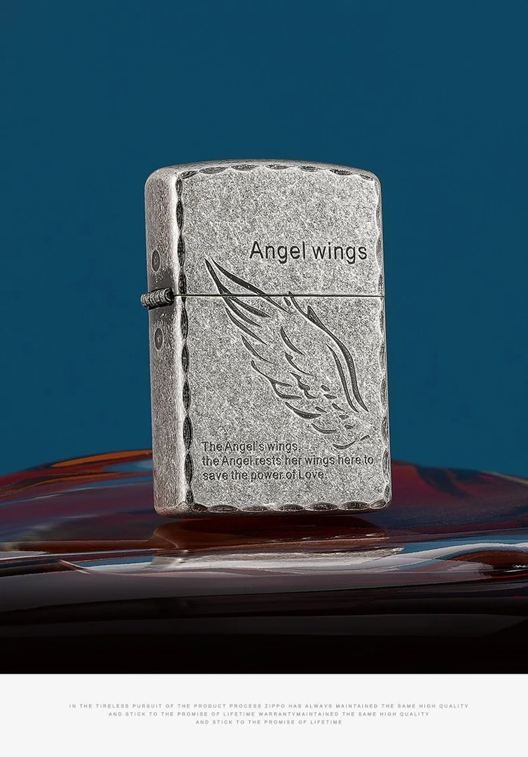 ZORRO佐罗二代古银翅膀煤油防风打火机创意男生节日生日礼品礼物