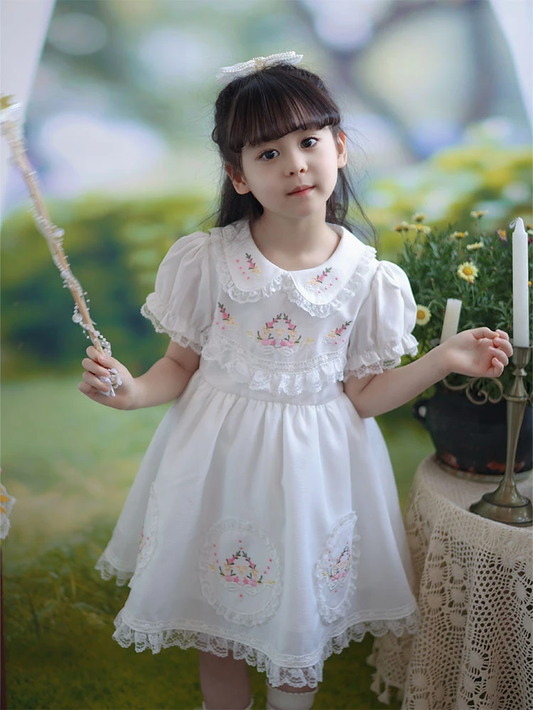 2024白月光 夏季新款女童公主连衣裙