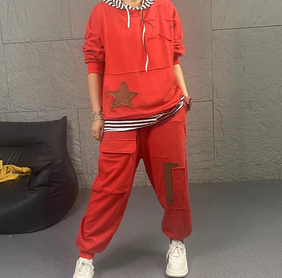 88275（飞儿同款）套装拼色春秋女款