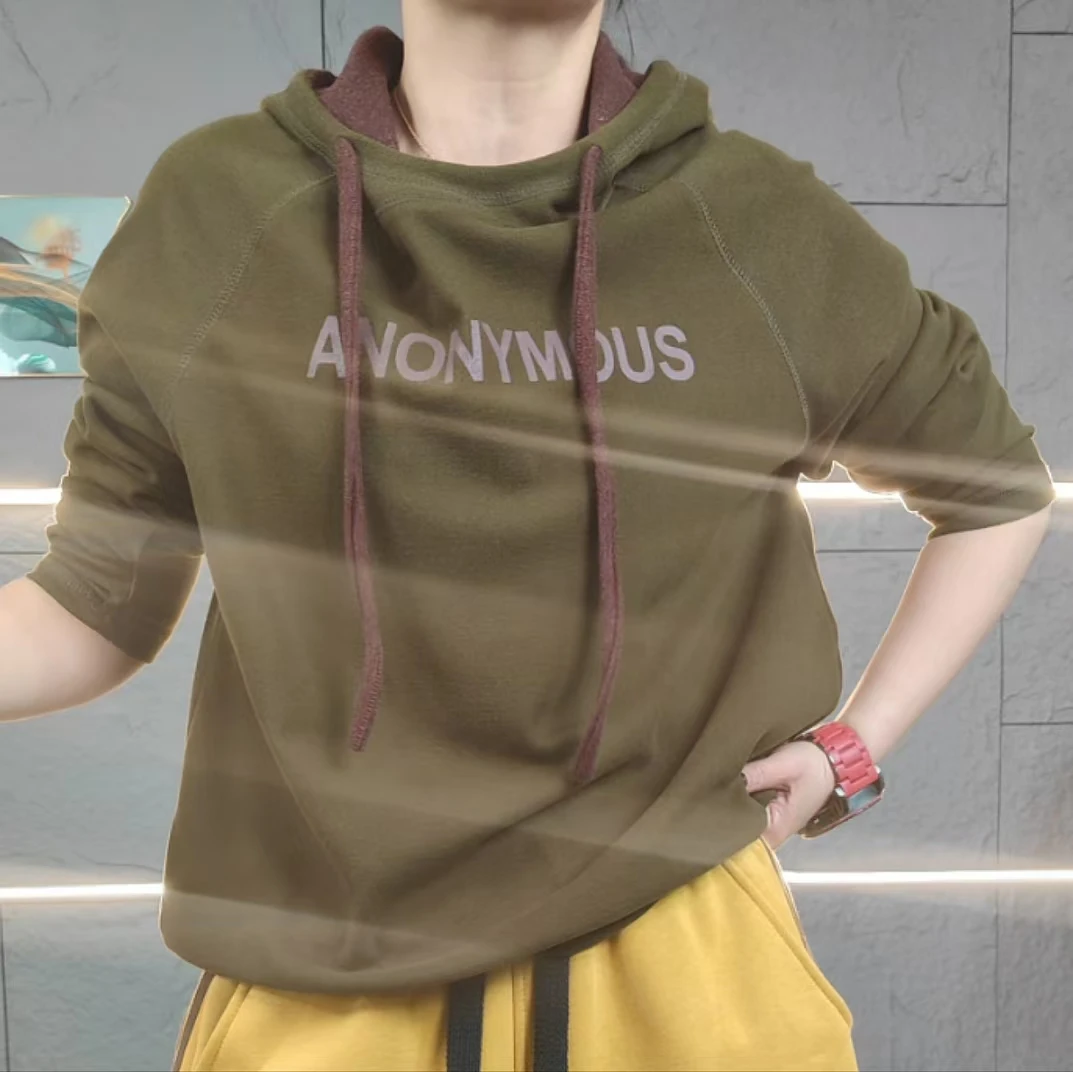 8815（飞儿同款）打底衫连帽双面德绒加厚