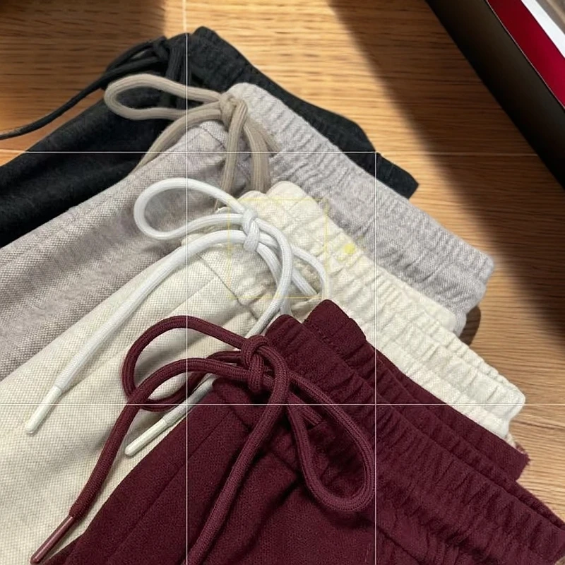 2024秋冬高档精品女裤子显瘦高腰直筒裤百搭裤加绒加厚23098-CYH