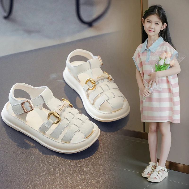 女童凉鞋夏季新款儿童休闲软底防滑沙滩鞋小女孩中大童鞋子小孩