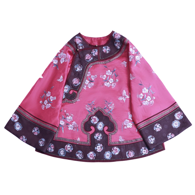 「竹外桃花三两枝」乐锦坊复古中国风手工原创设计刺绣女装汉服上衣