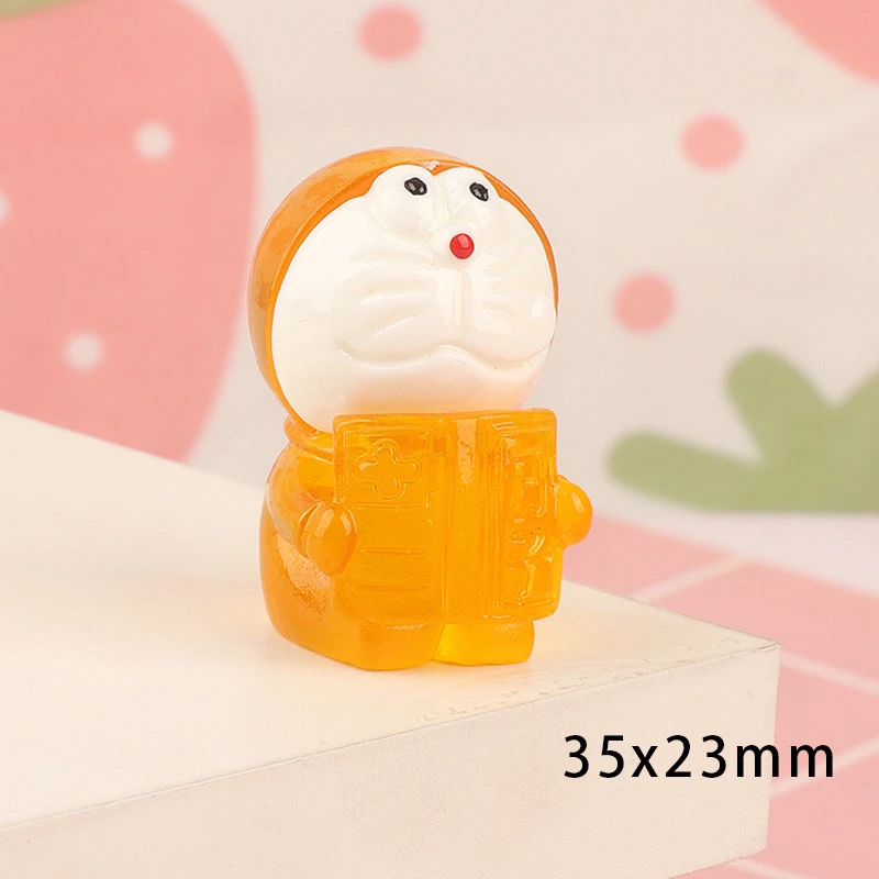 夜光叮当猫 夜光卡通立体公仔小摆件奶油胶钥匙扣摆件节日礼物