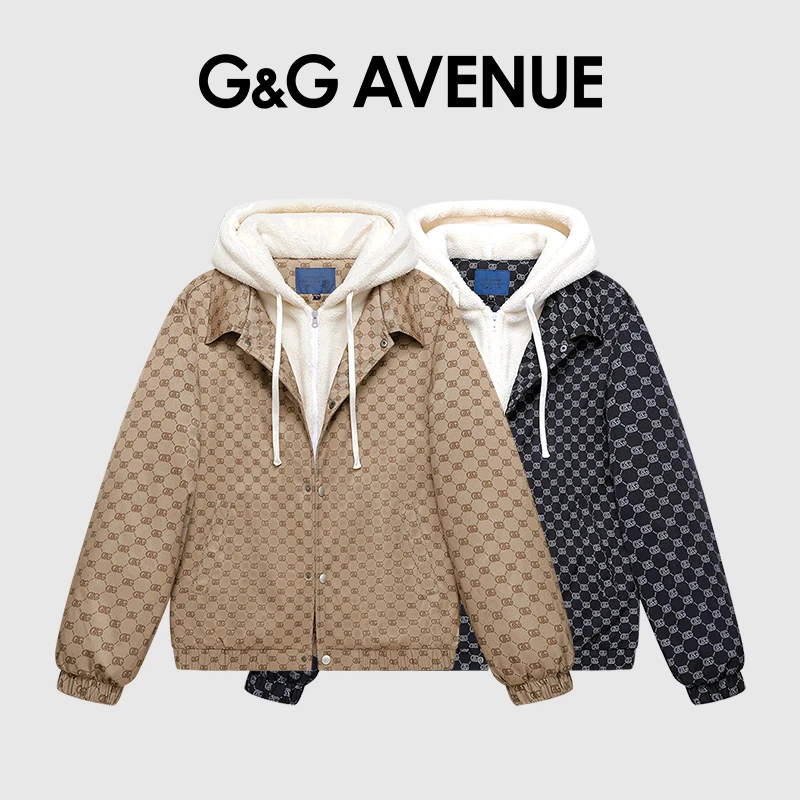法国G&G AVENUE 轻奢潮牌 假两件棉衣男女同款-GY2240102