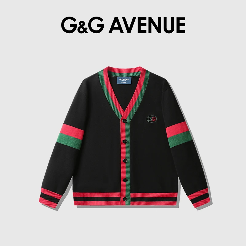 G&G AVENUE 针织开衫毛衣男女同款线衫2025新款外套-GM233106