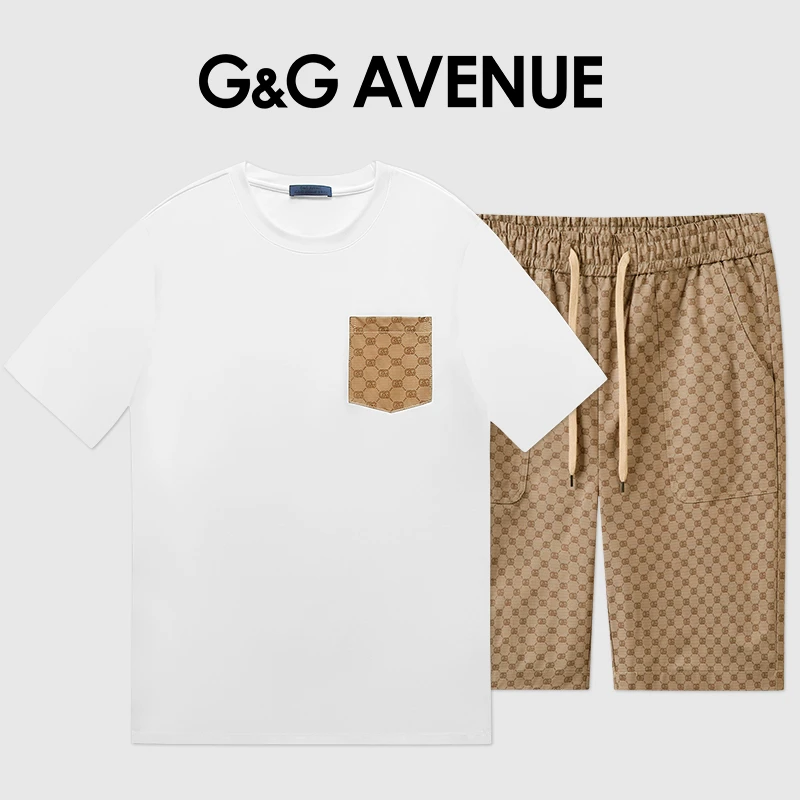 法国G&G AVENUE轻奢潮牌时尚休闲套装男女同款-GTZ2211003