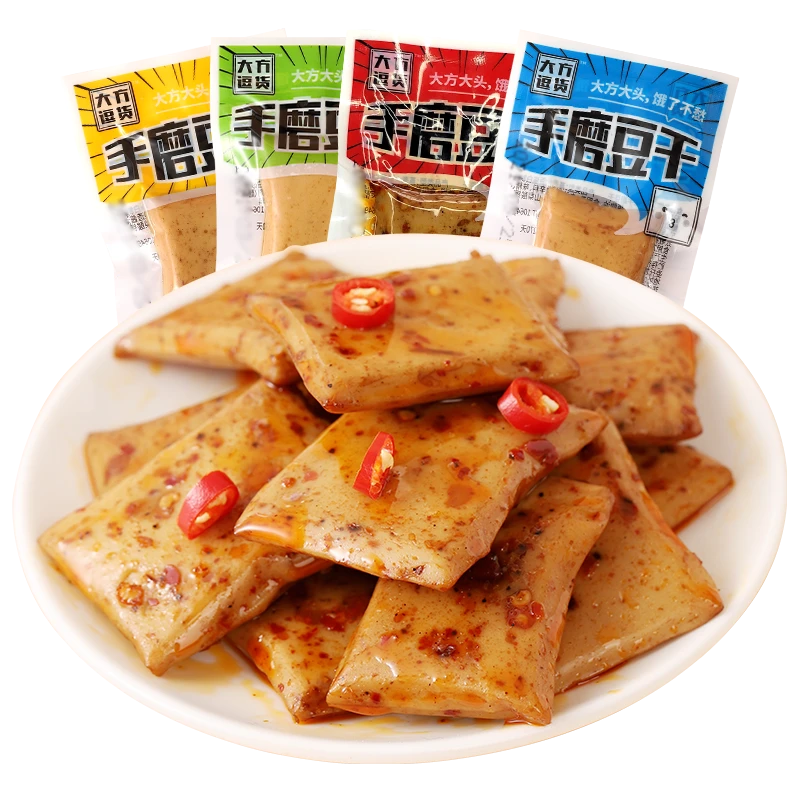 30包大方逗货手磨精选豆干零食即食香辣豆腐干小包装麻辣小吃休闲