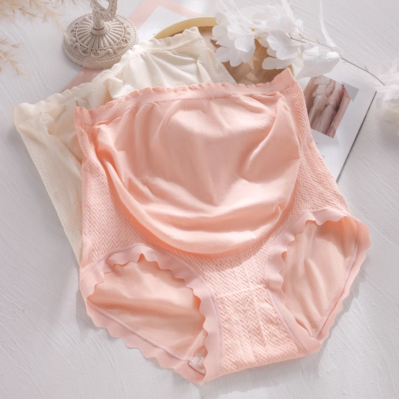 孕妇内裤棉裆高腰大码200斤托腹孕晚期孕期专用三角裤托腹短裤