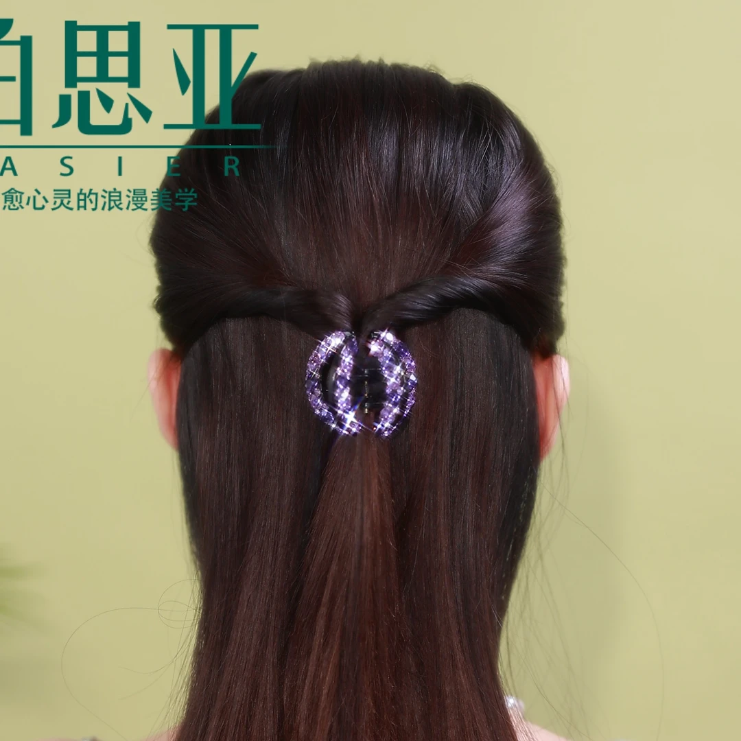 铂思亚 韩系时尚优雅抓夹马尾夹半扎小号抓夹FS4112