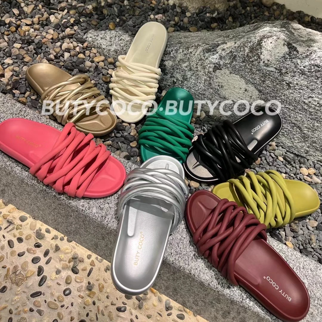 BUTY COCO2024夏季新款外穿时尚厚底增高软底凉鞋881-1百搭休闲