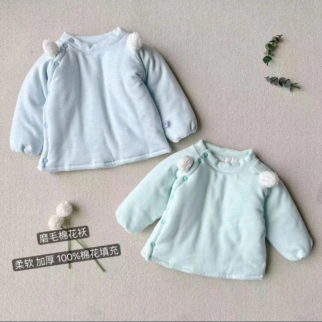 儿童冬季棉花上衣男宝宝加厚冬款外出服女童棉服保暖婴幼儿棉花袄