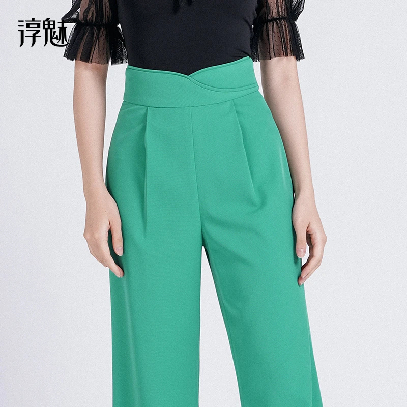 摩登舞裤女夏季吉特巴显瘦舞蹈长裤广场舞跳舞直筒裤子M2044