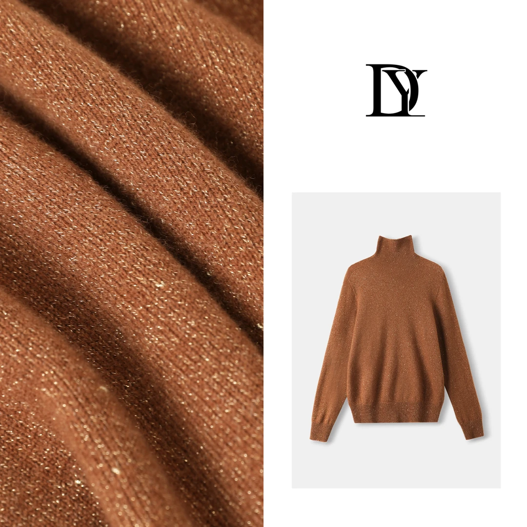 大缘·缘本【金豆高领】100%全羊毛无缝一体针织上衣DY1132