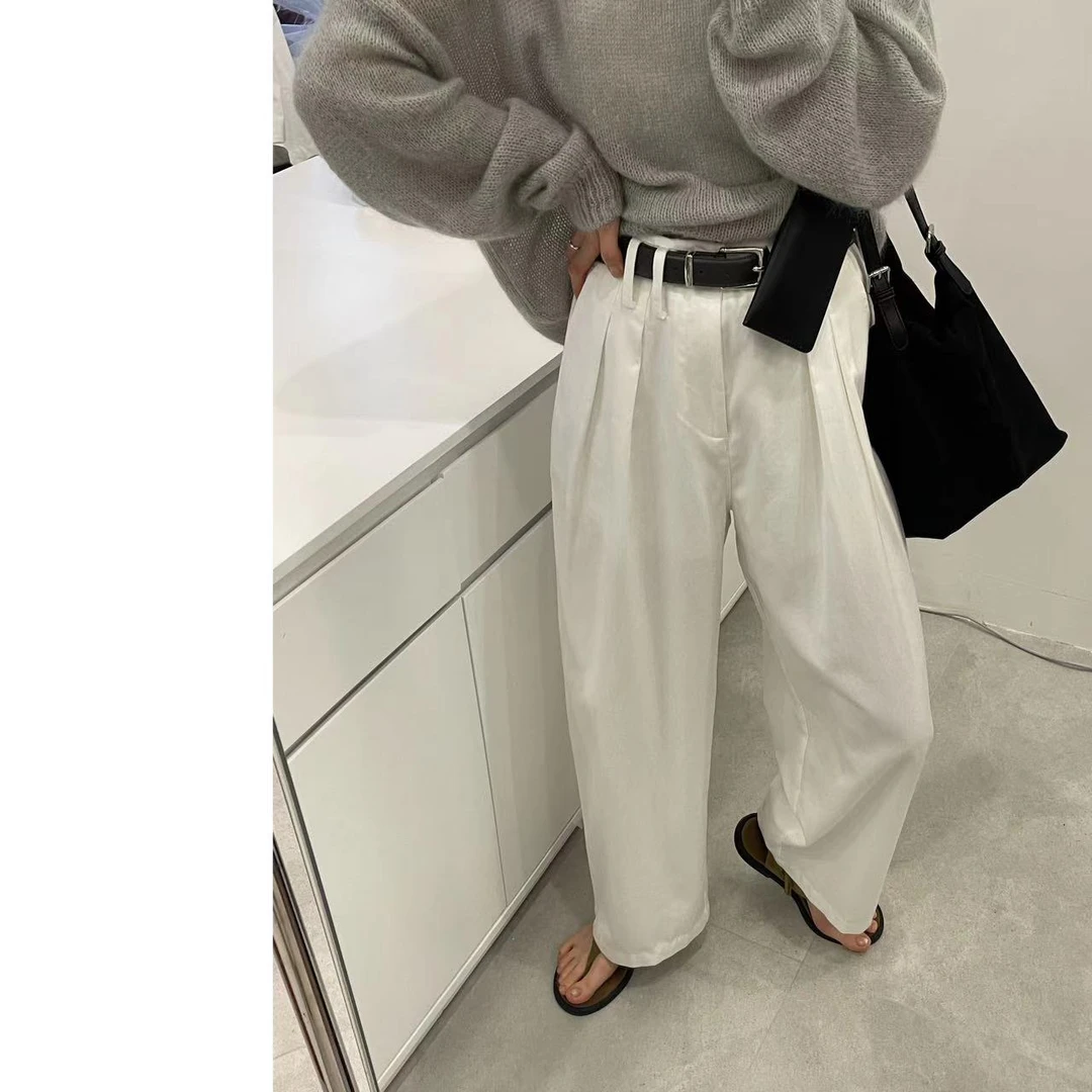 【仙仙推荐】里墨恩Limoen时尚阔腿休闲裤9177