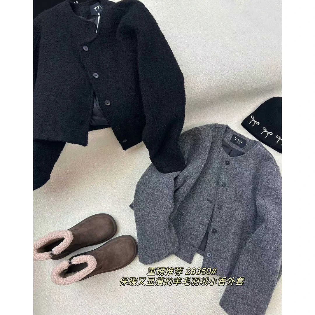 【仙仙推荐】tto韩系简约绒外套28350