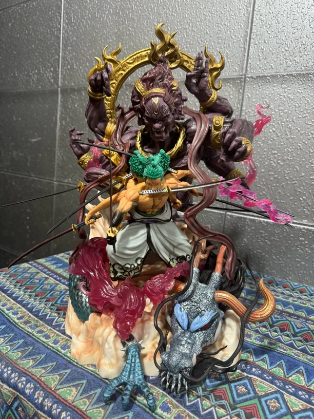 【九刀流鬼气阿修罗】海贼王索隆场景雕像手办gk阿智玩手办落地