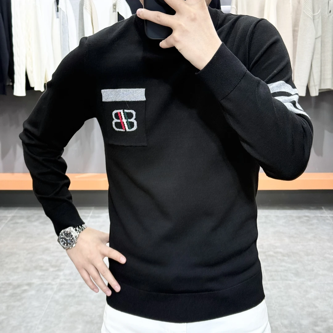 2024男士新品高级感简约舒适百搭帅气针织衫G3189