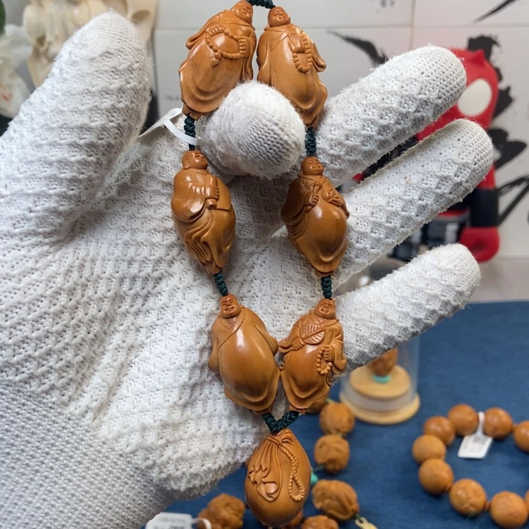 【闪购商品】橄榄核核雕六合弥勒