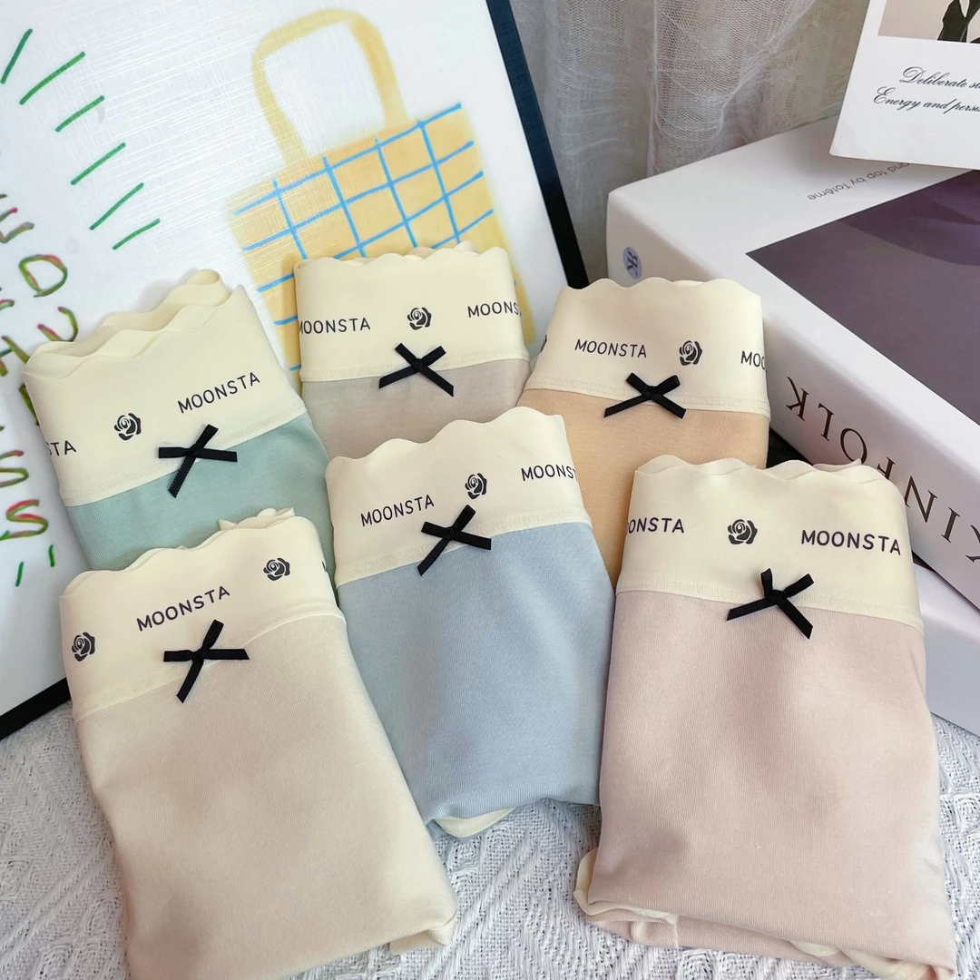 新疆棉时尚女士内裤秋冬新款舒适亲肤中腰不夹臀少女内裤大码