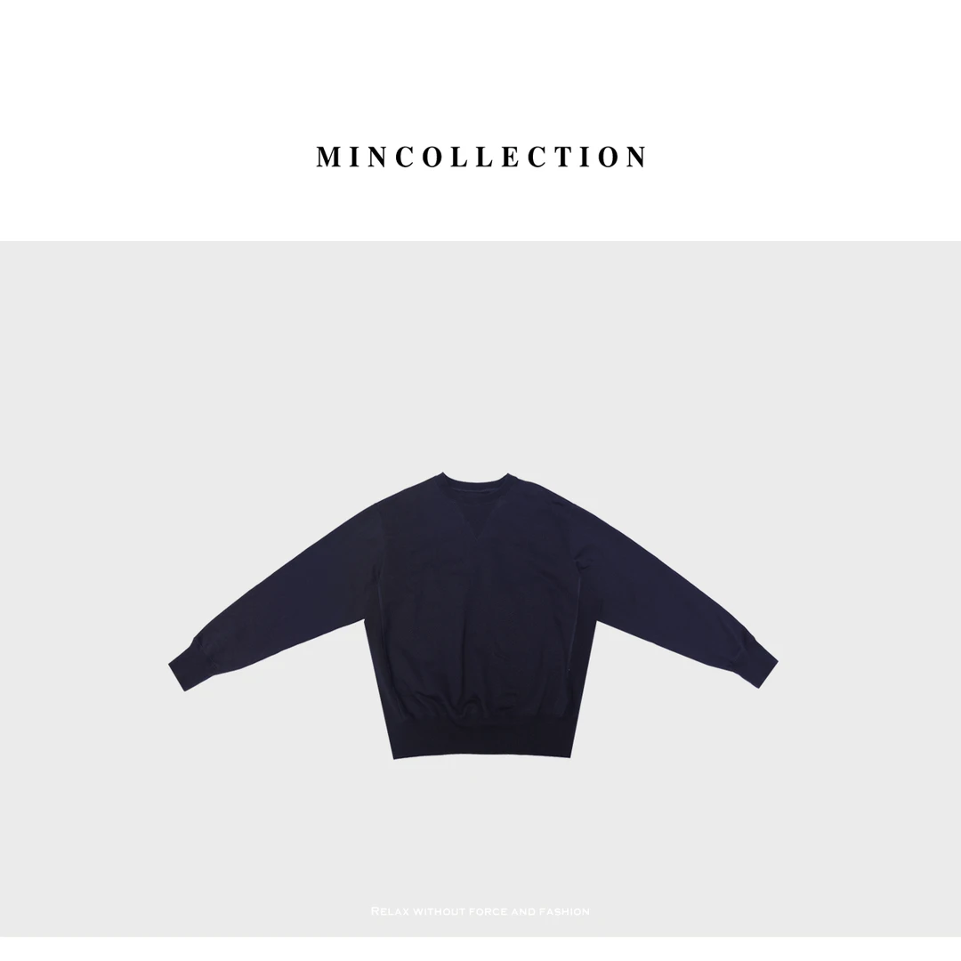 DE Mincollection三角卫衣/高支棉定制提花十字罗口休闲卫衣40019