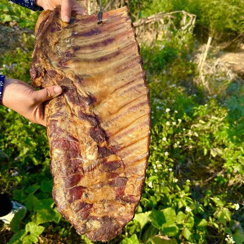 湖北正宗果木烟熏腊排骨传统工艺风味下饭好吃实惠