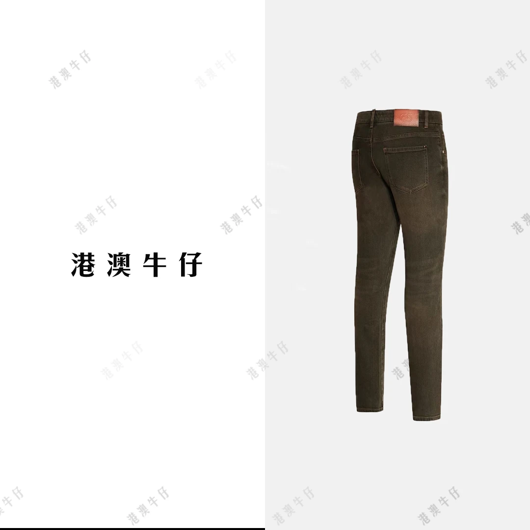 2024秋季新款高端正品土豪金复古水洗男士牛仔裤爆款直筒裤