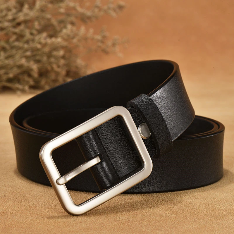 复古皮带男女同款时尚休闲简约百搭腰带女装饰牛仔裤商务裤带针扣