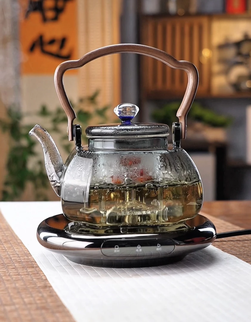小型加厚可加热家用蒸煮一体大容量茶壶加热耐高温高端茶具蒸汽