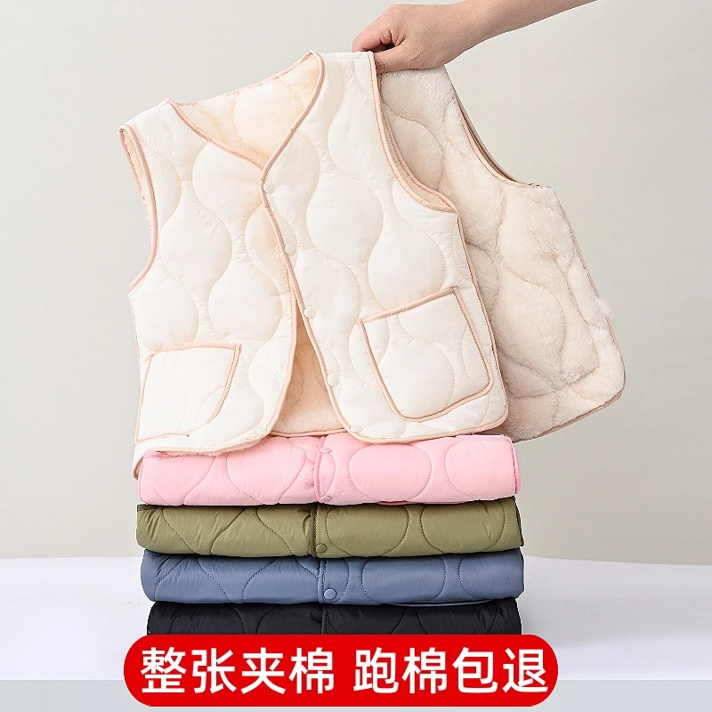 新款儿童棉马甲小中大童男女童坎肩儿童内穿背心加绒加厚外穿秋冬