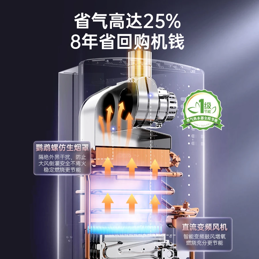 【国补15%】万家乐燃气热水器RS8水量伺服器变频静音天然气