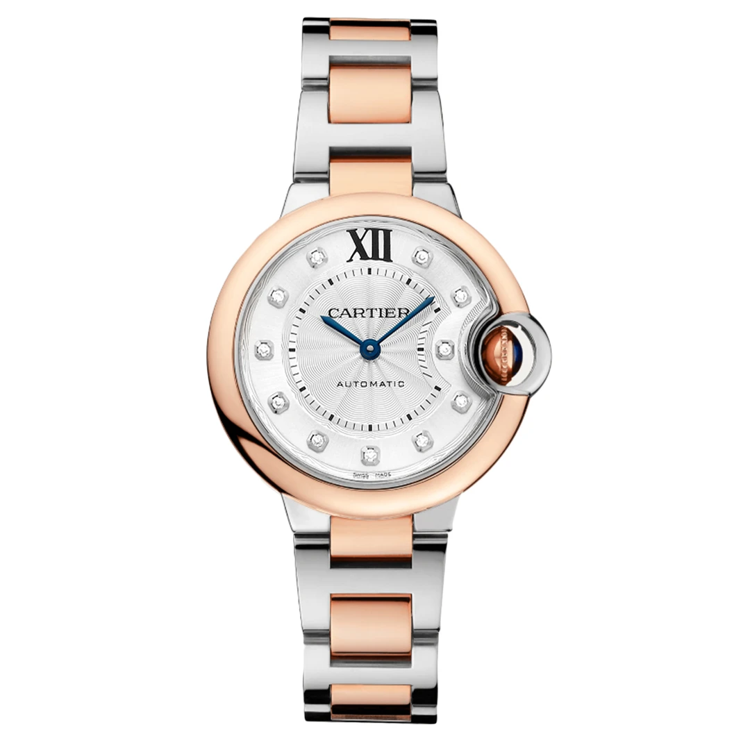 99新 Cartier/卡地亚 蓝气球系列W3BB0006/间金白盘/WHT016460