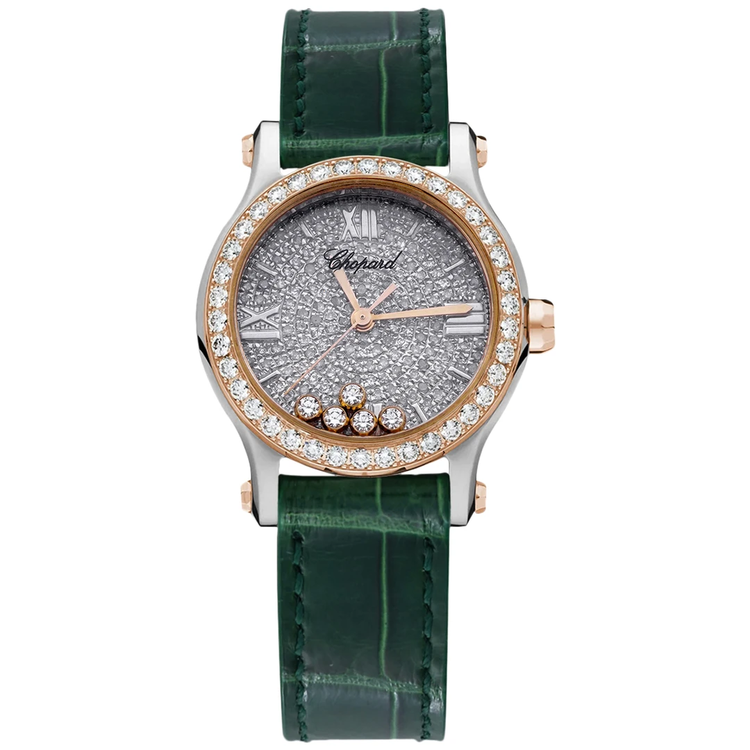 99新 Chopard/萧邦 HAPPY DIAMONDS系列278509腕表后钻/WHT023609