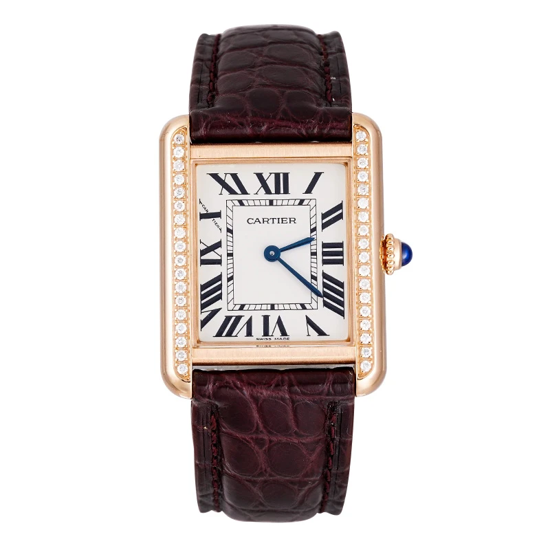 99新 Cartier/卡地亚 坦克系列W5200025腕表/白盘后钻/WHP017534