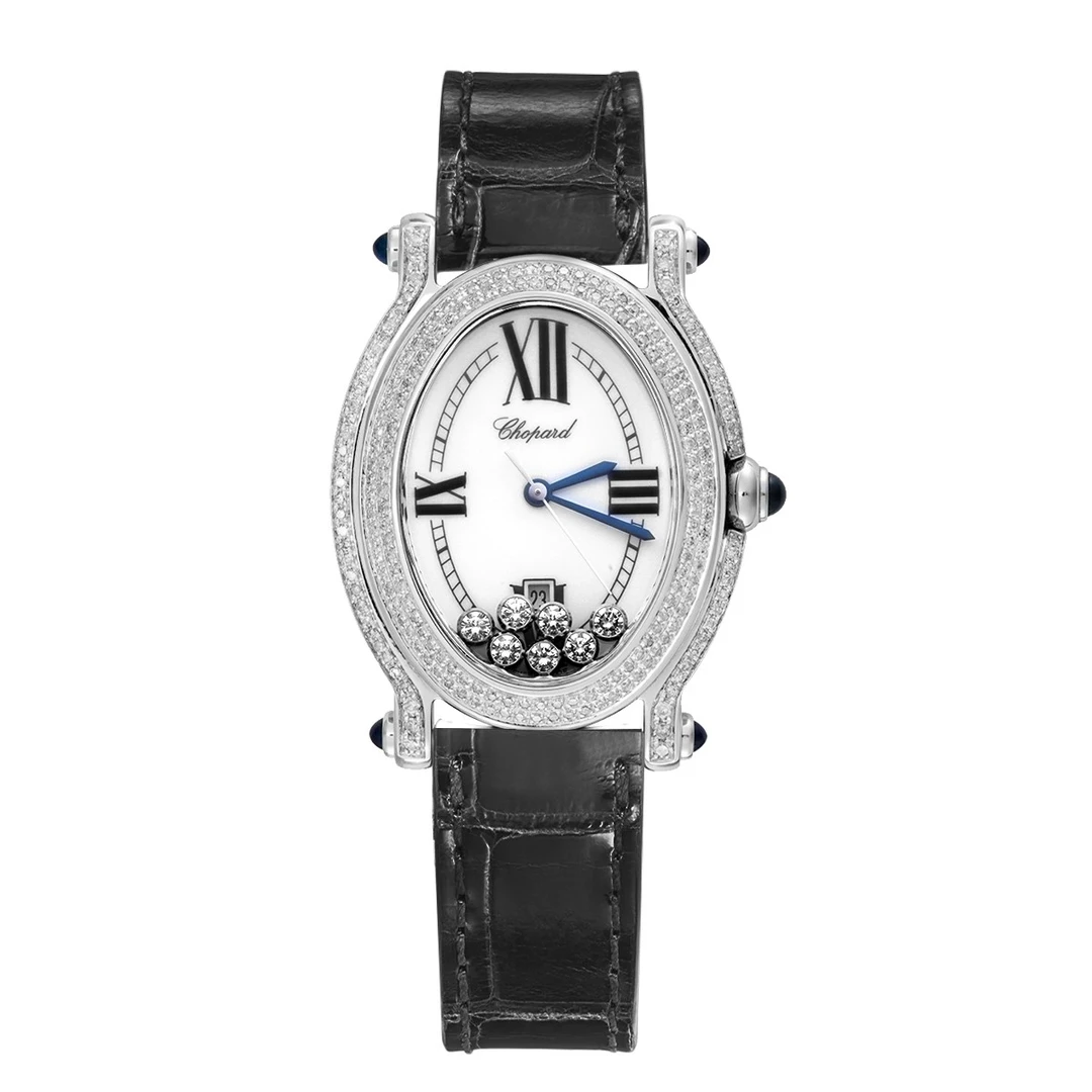 99新 Chopard/萧邦 快乐钻278937-3005腕表/石英/后钻/WHT022439