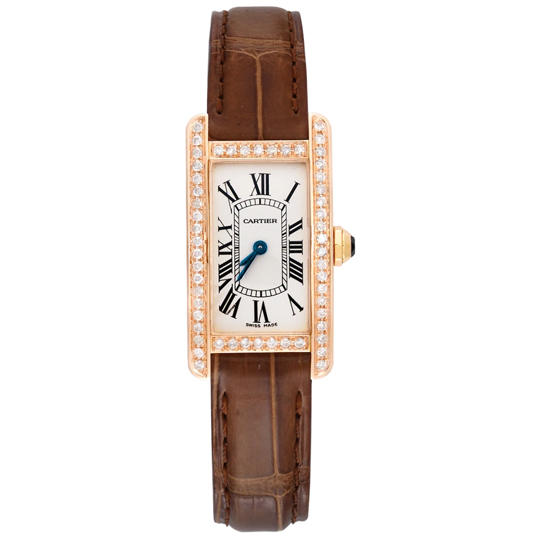 99新 Cartier/卡地亚 坦克系列 W2607456腕表/后镶钻/WHT017101