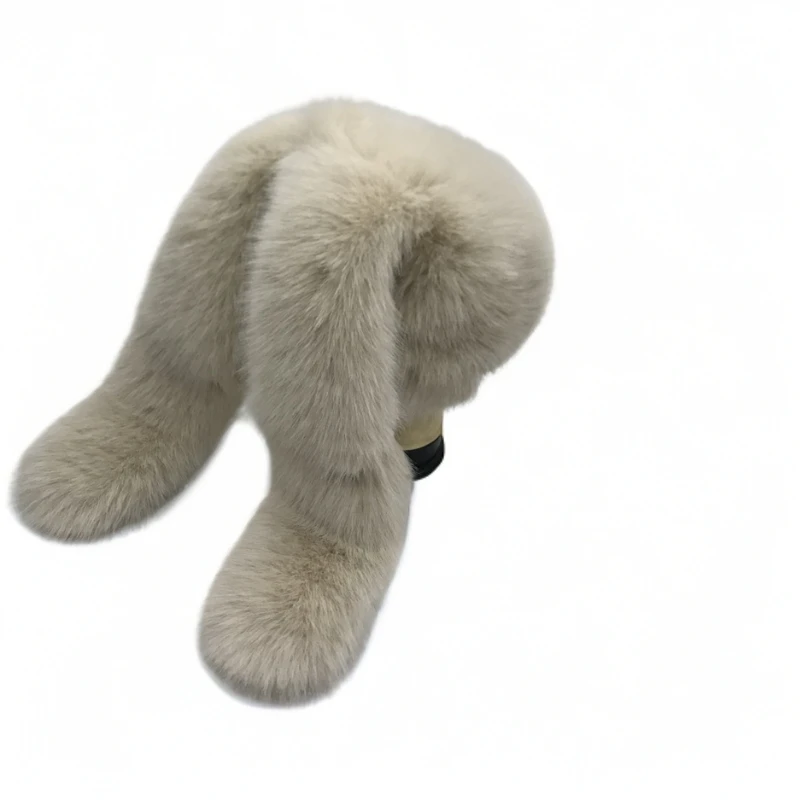 冬季新款蒙古帽兔长耳朵狐狸绒时尚加厚帽韩版保暖百搭网红