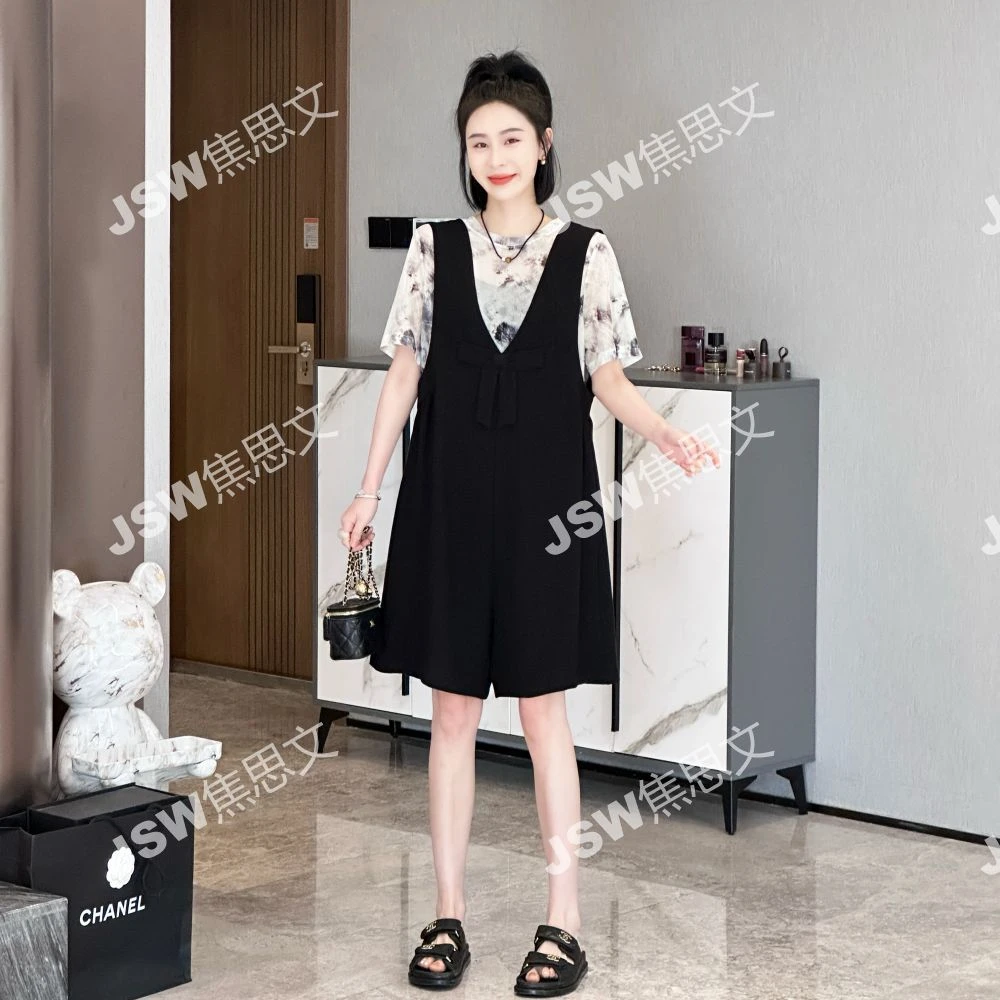 大促福利 时尚休闲宽松减龄连体背带裤YZY20248